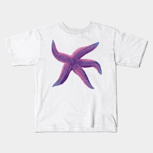 Starfish Glowing Purple Kids T-Shirt